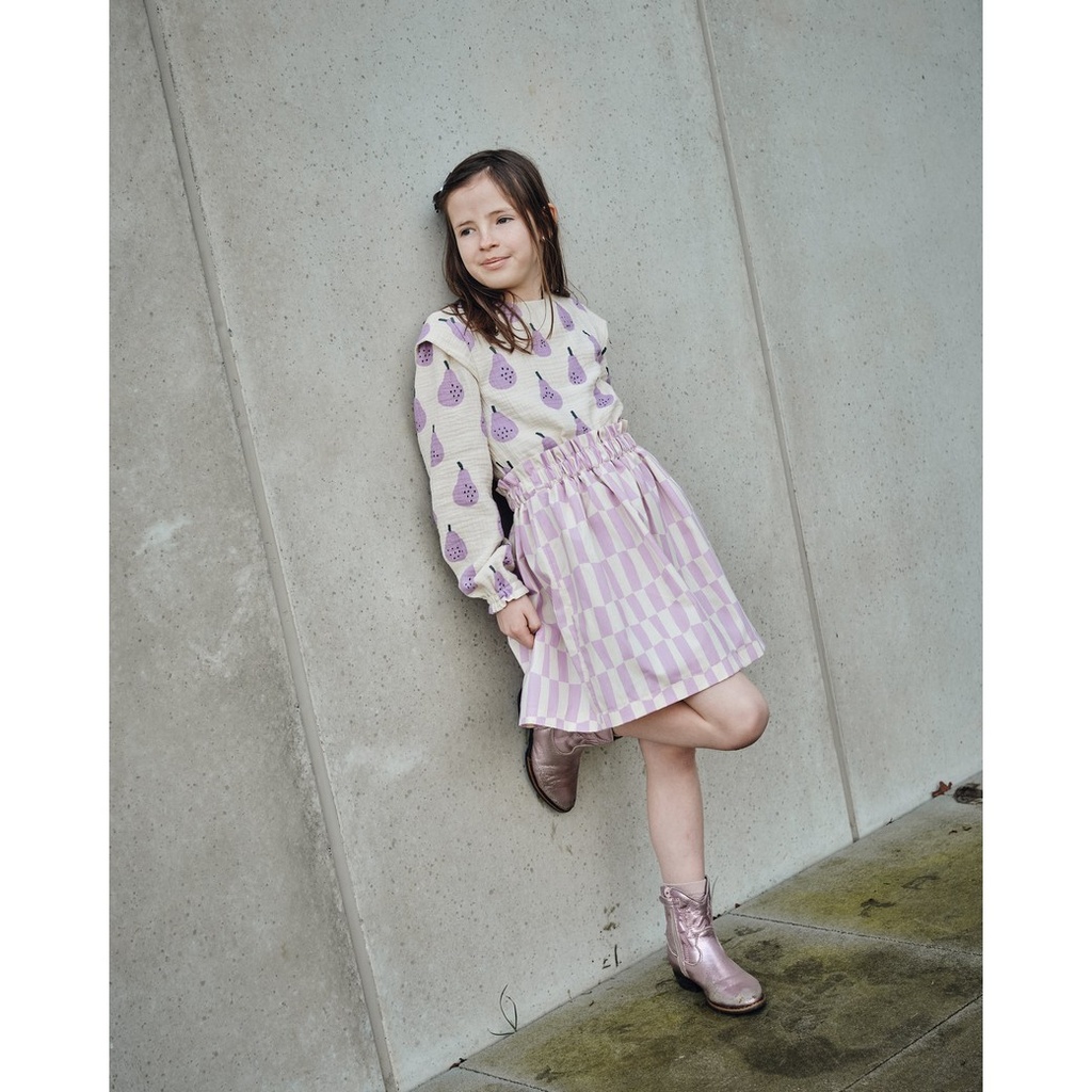 Jennifer Bouron Organische Double gauze Peren - Peach Ochre