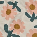 Jennifer Bouron Organische Double gauze Flowers - Peach