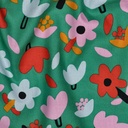 Jennifer Bouron Organische Double gauze Flowers - Natural/Pink