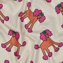 Jennifer Bouron Organische Double gauze Flowers - Natural/Pink