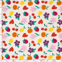 Double Gauze Flowers & Fruit - Ecru