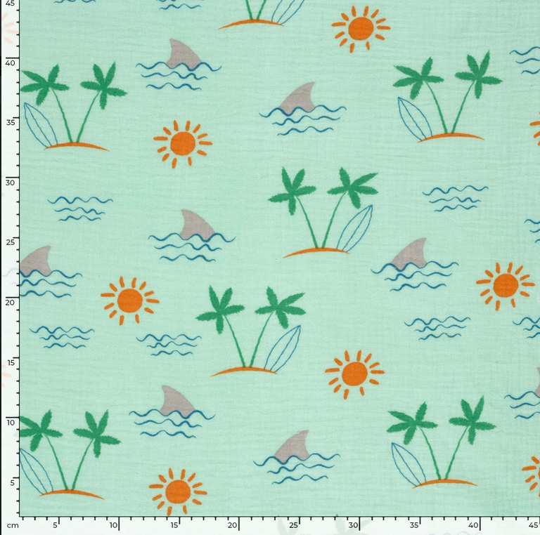 Double Gauze Beach - Mint