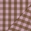 Cotton YD Checks Old Rose/Brown