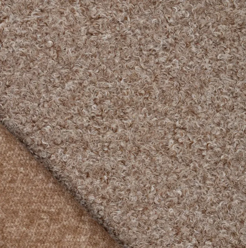 Mantelstof Bouclé Lanissimo Bruin