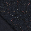 Mantelstof Bouclé Embroidery Lizzy Navy