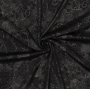 Velvet Satin Flora Black/grey