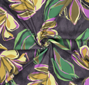 Viscose Stretch Tulip Lines Grey