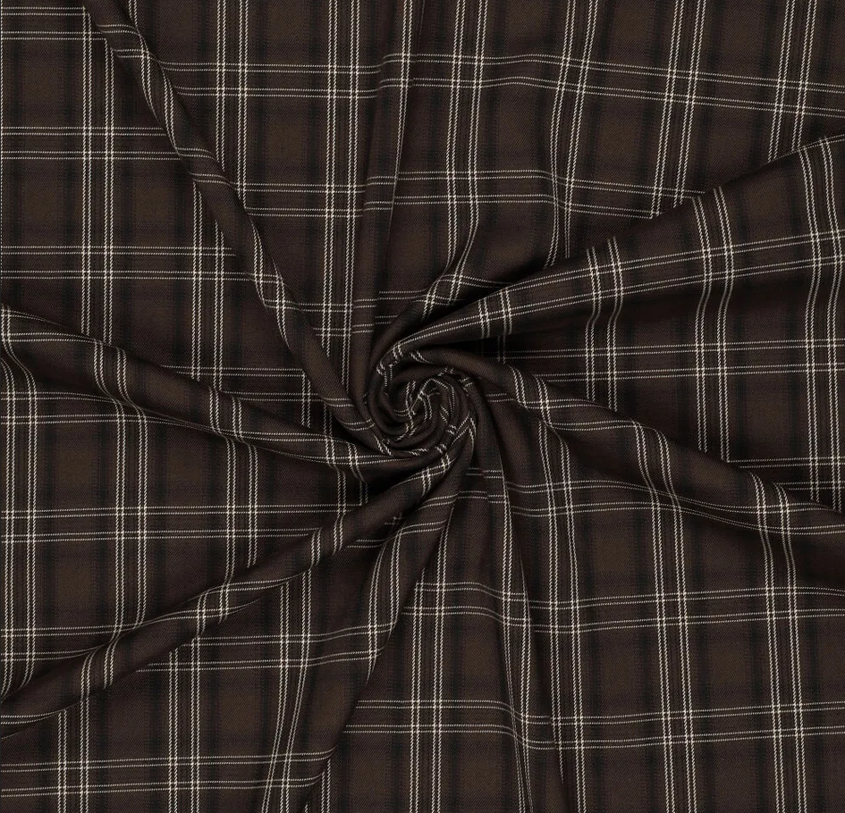 Stretch Glasgow Checks Brown