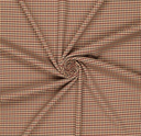 Stretch Stirling Checks Beige/Bordeaux