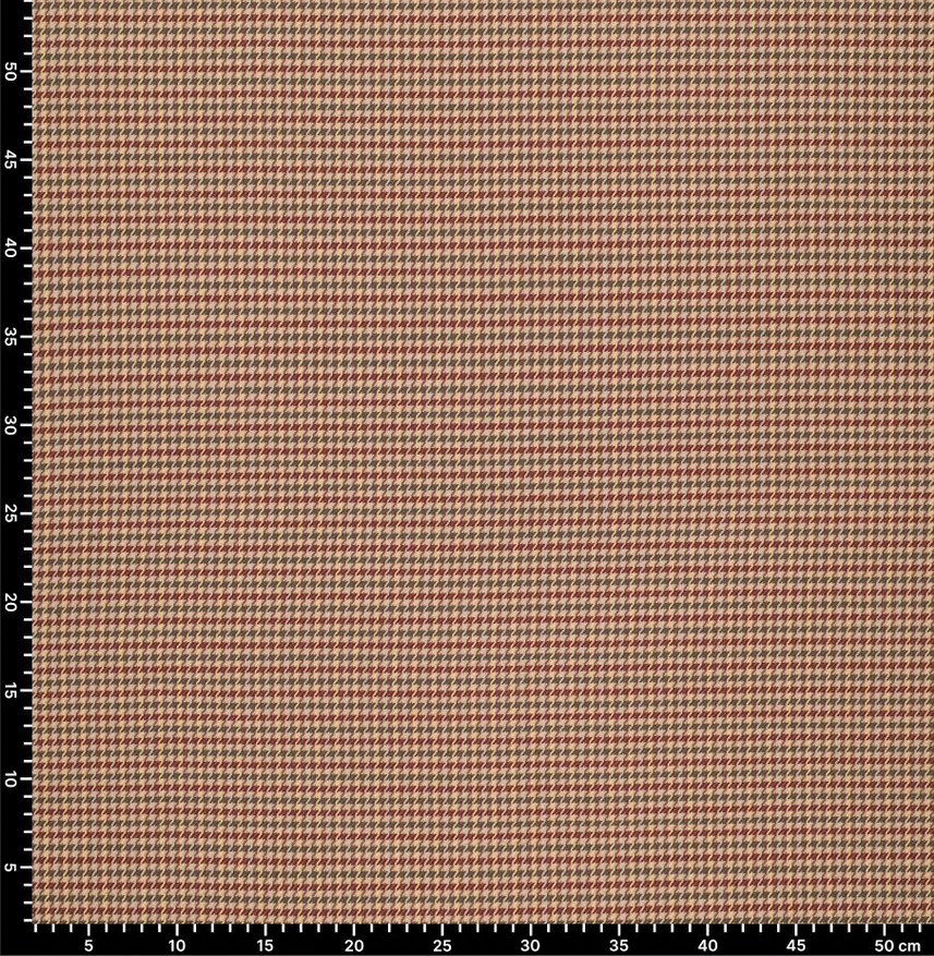 Stretch Stirling Checks Beige/Bordeaux