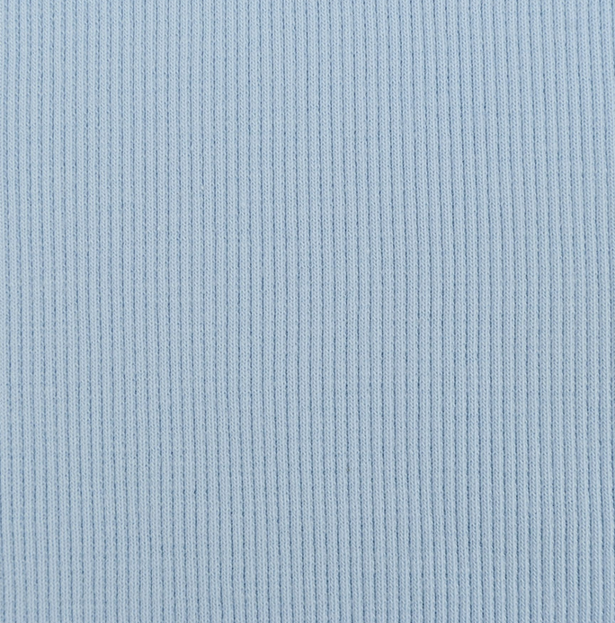 Boordstof Rib light Blue