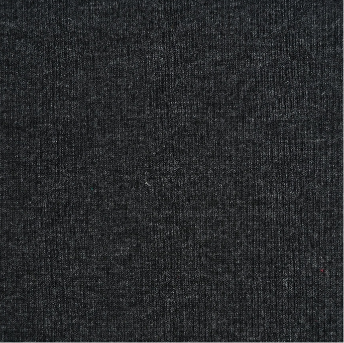 Boordstof Rib Dark Grey Melange