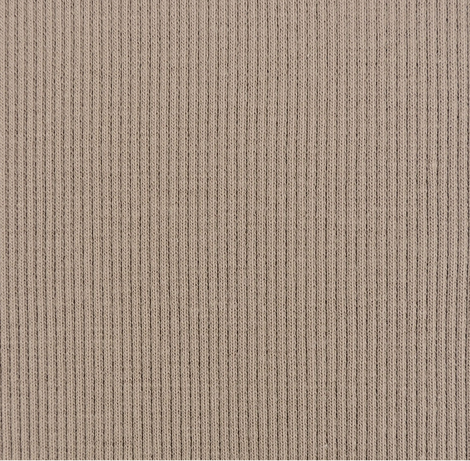 Boordstof Rib Taupe
