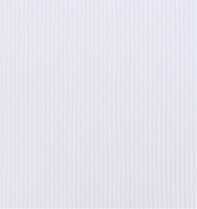 Boordstof Rib White