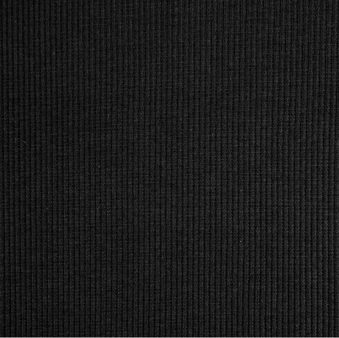 Boordstof Rib Black