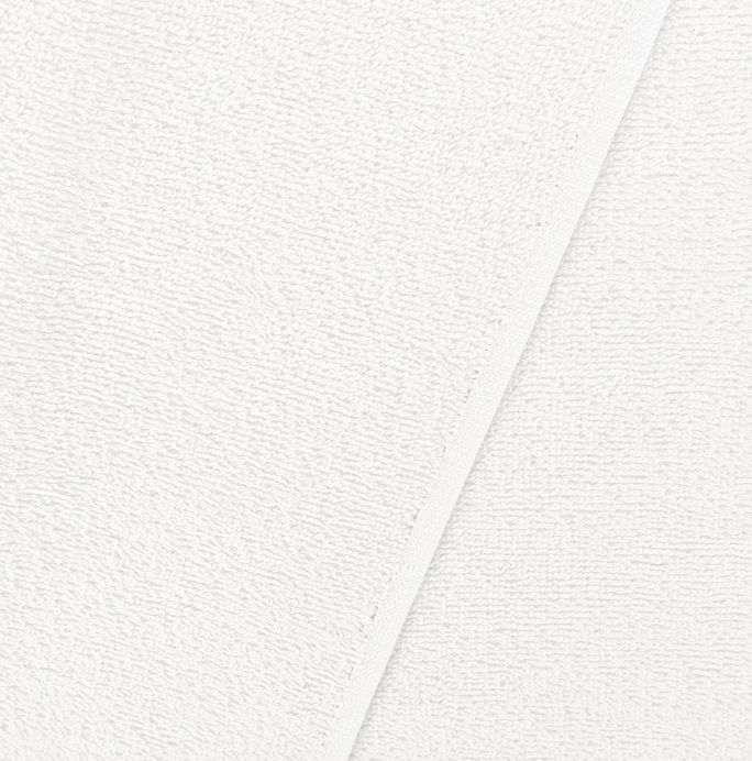 Badstof De Luxe met gestikte zelfkant - Blanc