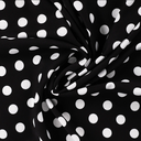 Viscose Twill Print Dots Black