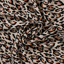Viscose Twill Print Leopard Sand