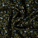 Viscose Twill Print Leopard Green