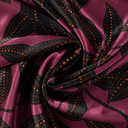 Viscose Satin Flower Wine
