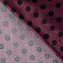 Viscose Satin Dots Wine