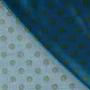 Viscose Satin Dots Blue