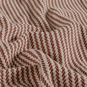 Mantelstof Jacquard Visgraat Bordeaux