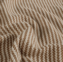 Mantelstof Jacquard Visgraat Brown