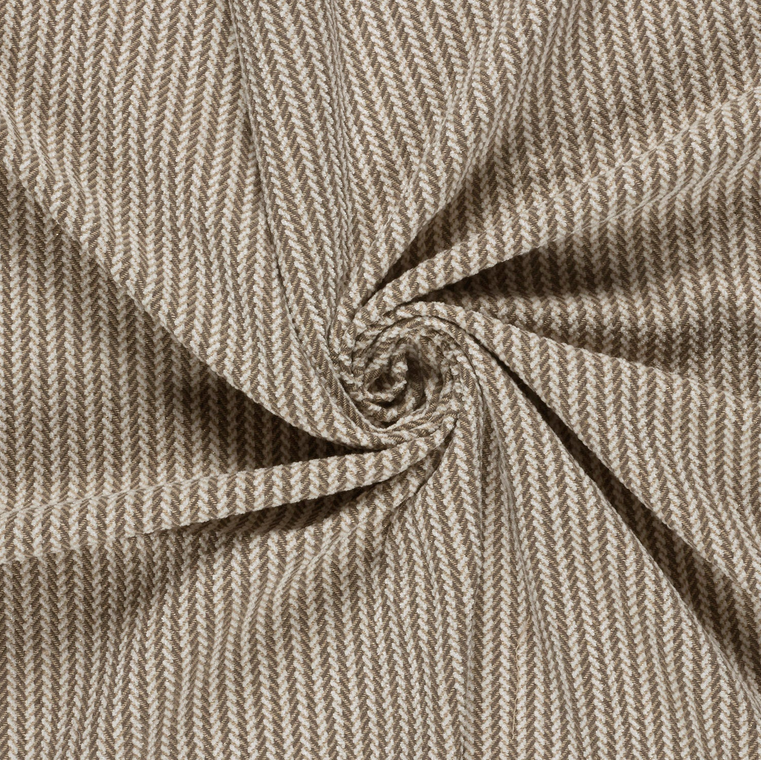 Mantelstof Jacquard Visgraat Grey