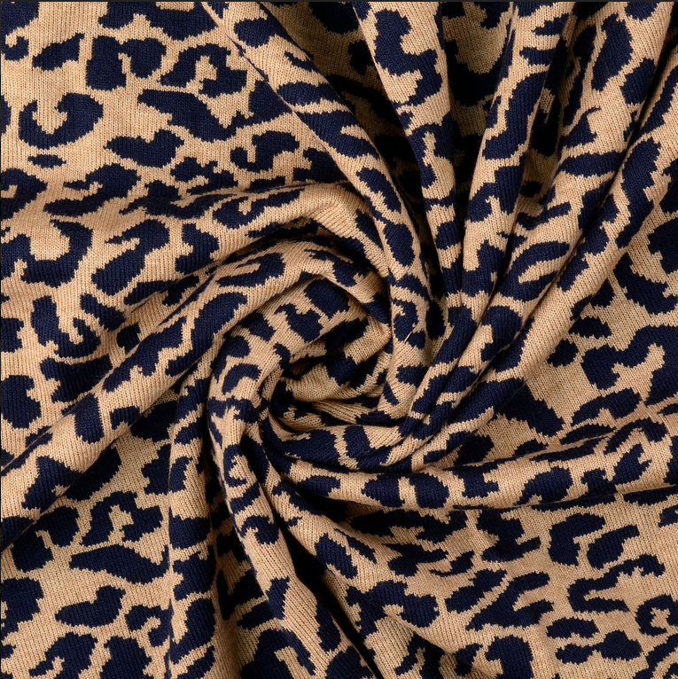 Jersey Jacquard Leo Navy