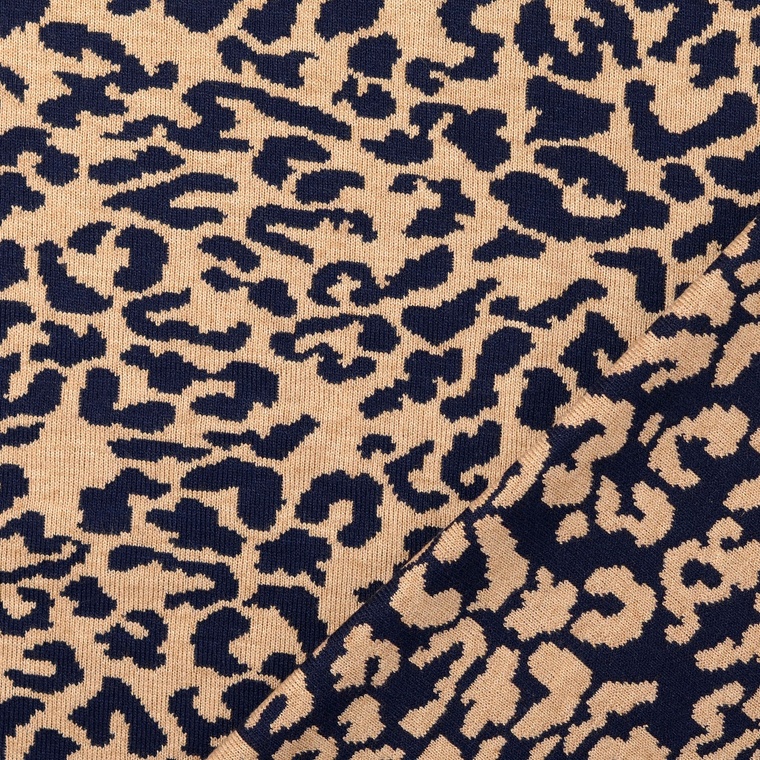 Jersey Jacquard Leo Navy