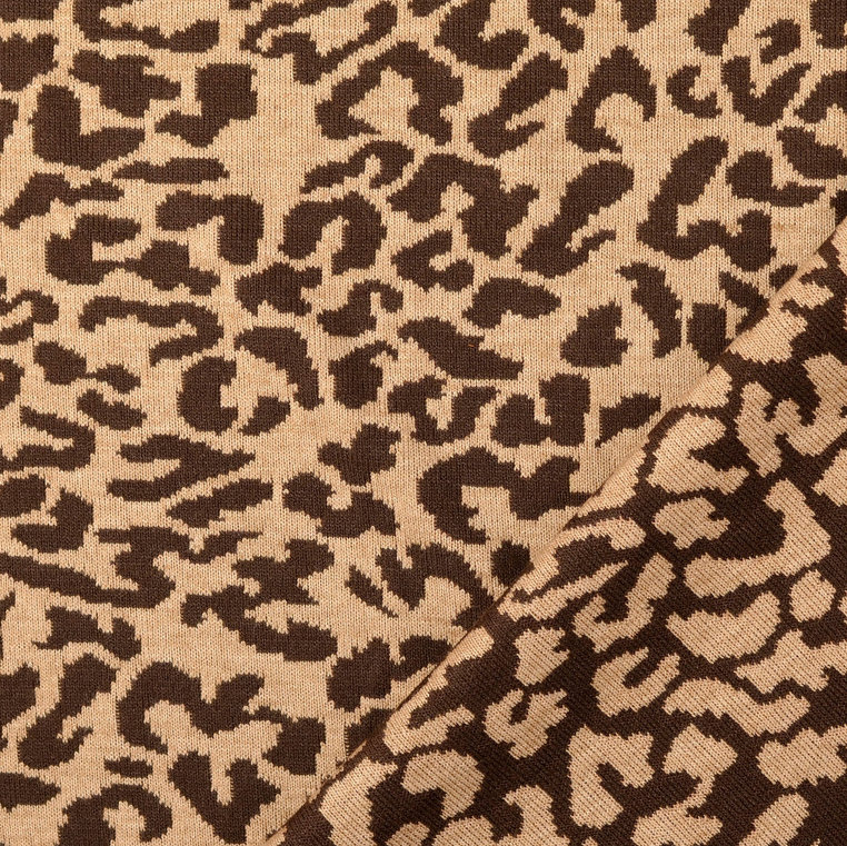 Jersey Jacquard Leo Brown