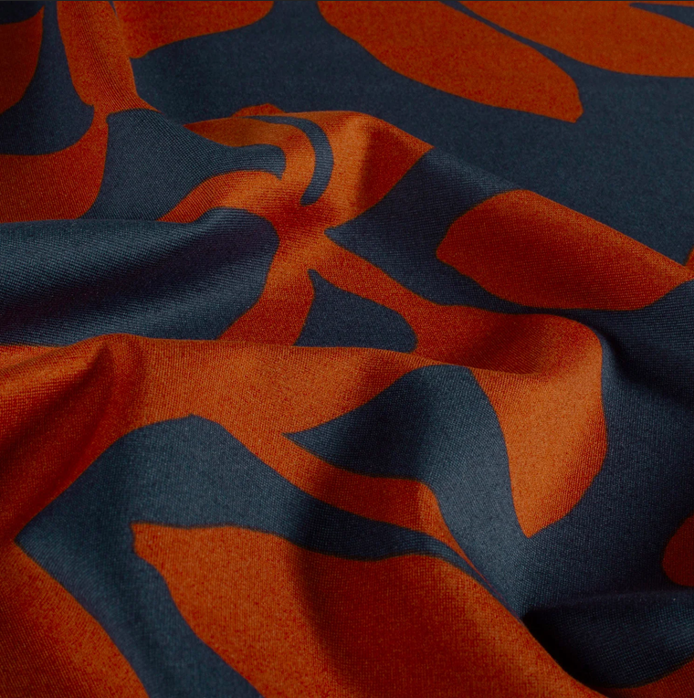 Ponti di Roma Special Flower Navy/Dark Orange