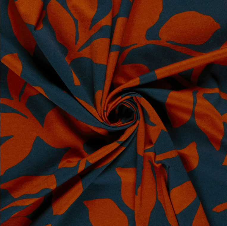 Ponti di Roma Special Flower Navy/Dark Orange
