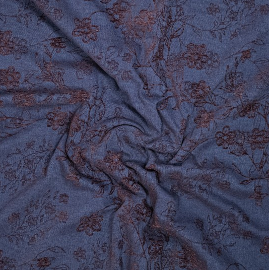 Jeans Jacquard / Chenille Blue