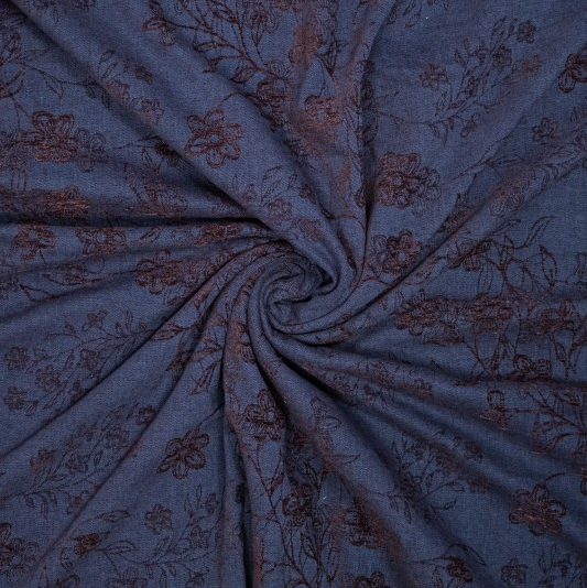 Jeans Jacquard / Chenille Blue