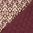 Matelassé Velvet Ecru/Bordeaux