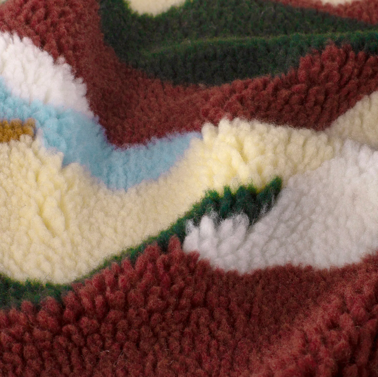 Teddy Abstract Bordeaux