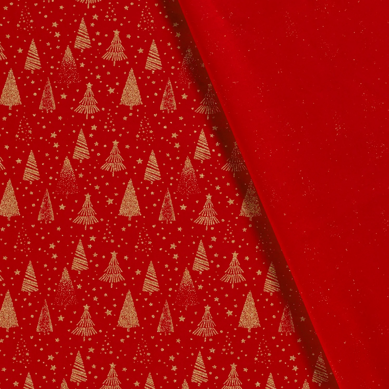 Kerst - Foil Kerstboom - Rood