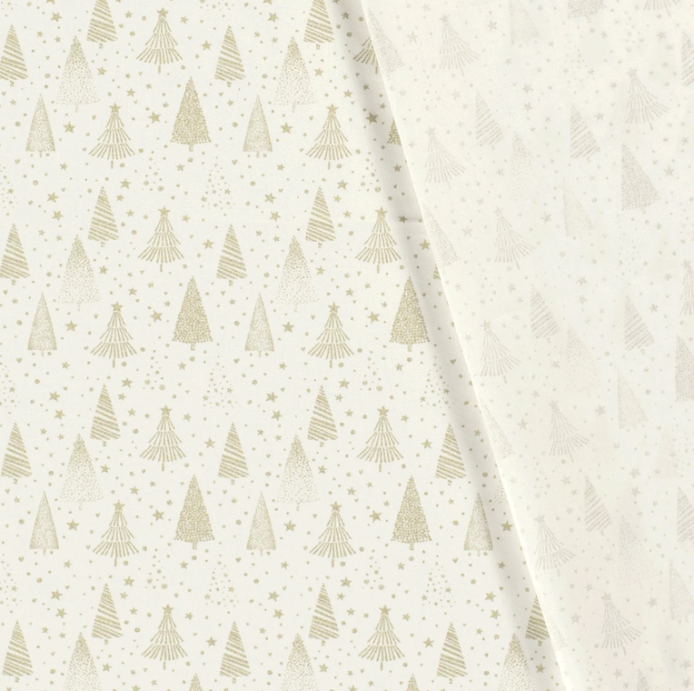 Kerst - Foil Kerstboom - Off White