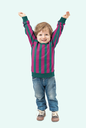 French Terry Vertical Stripe Fuchsia/Green