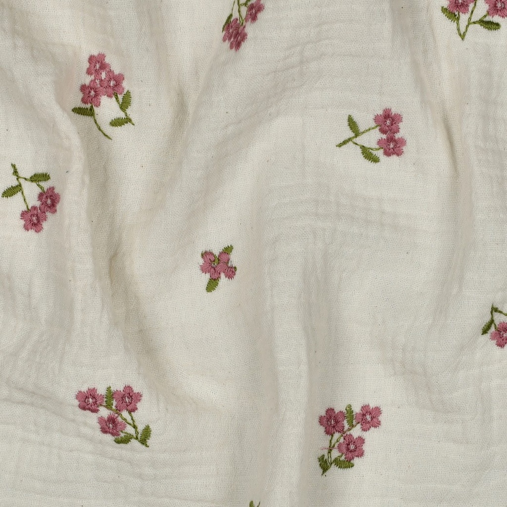 Jennifer Bouron Organische Double gauze Peren - Peach Ochre