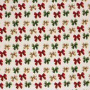 Kerst - Digital Print Bows Off White
