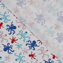 Jersey Katoen Octopus Blue/Red