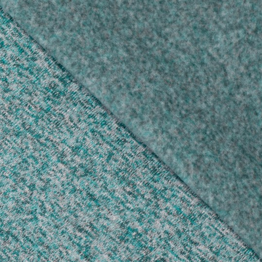 Tricot Fleece Melange Jade