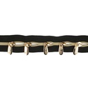 Spiraal rits metallic Goud 2m incl. 5 schuivers
