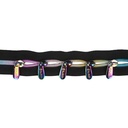 Spiraal rits metallic 2m incl. 5 schuivers Regenboog