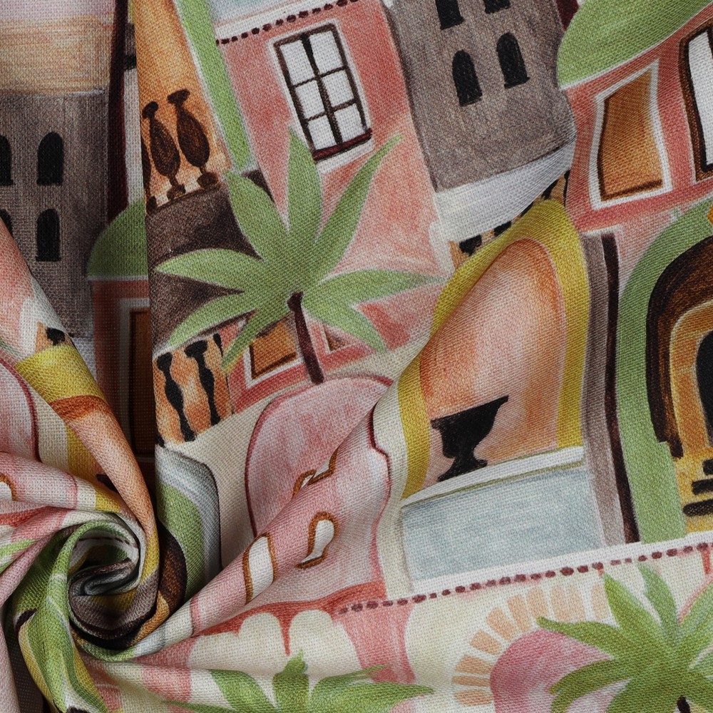 Canvas Digital Tropical Cottages