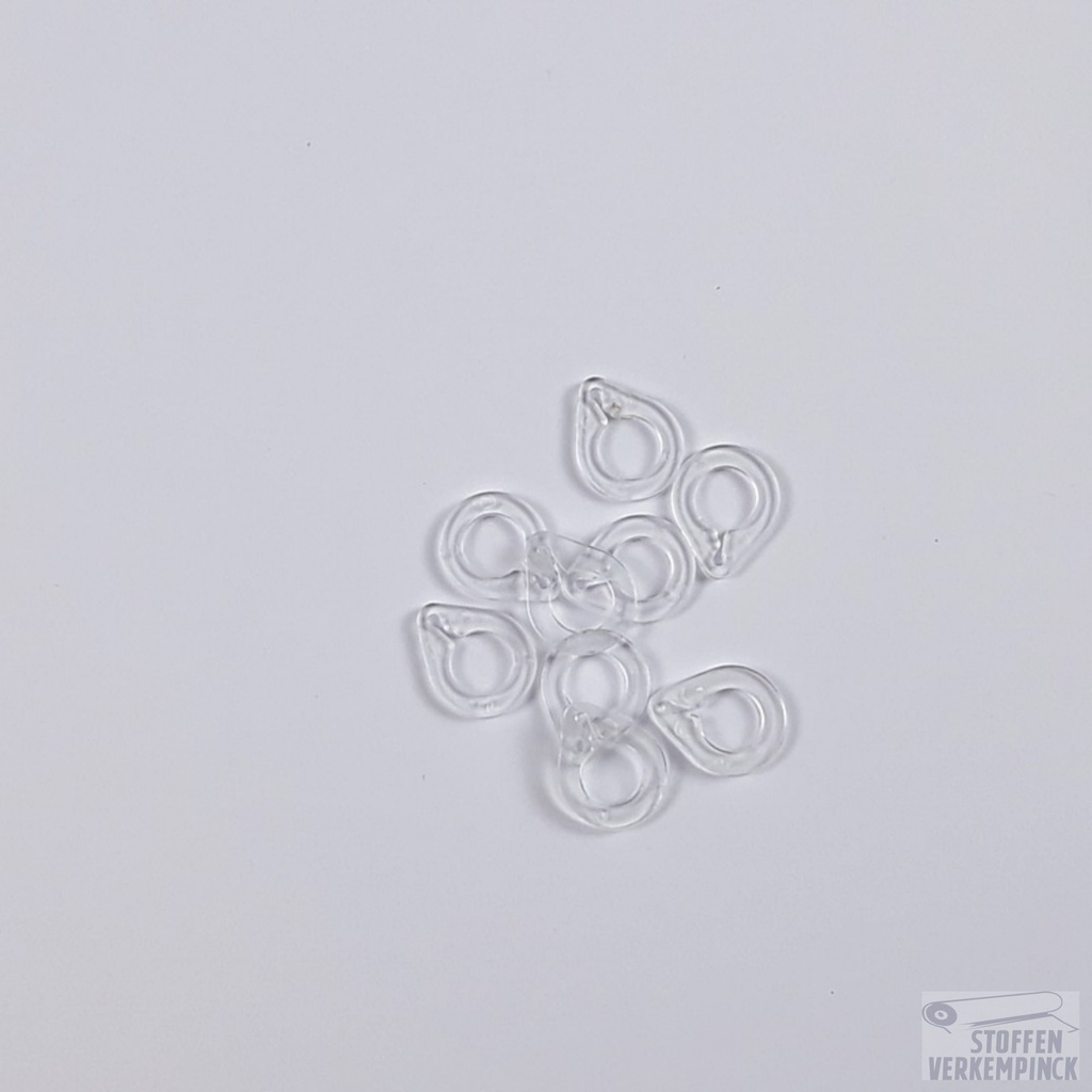 Ringen Peervorm Transparant - 10st