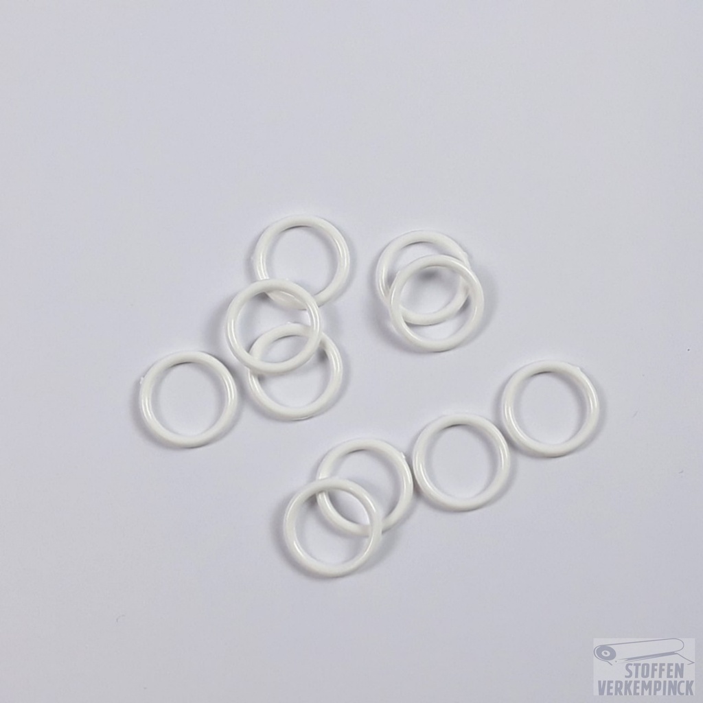 Ringen Wit 16x21mm - 10st
